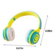 thumbnail image 3 of InsCrazy Bluetooth Headphones Over-ear Headphones Headset Mobile Phone Computer Universal Folding Children Learning Wireless Bluetooth Noise-cancelling Headphones Summer Savings, 3 of 8
