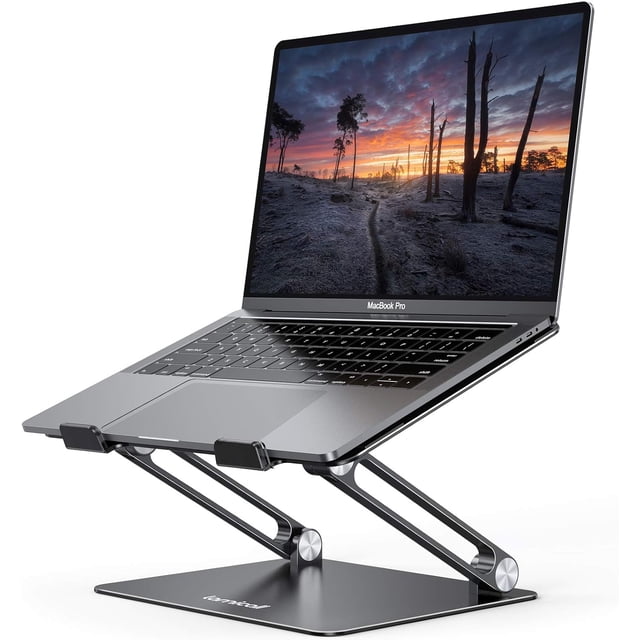 Adjustable Laptop Stand Portable Laptop Riser Aluminum Laptop Stand for Desk Foldable Ergonomic Computer Notebook Stand Holder for MacBook Air Pro and More laptops (.&#;&#;)