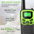thumbnail image 3 of Walkie Talkies, Long Range Walkie Talkies for Adults with 22 FRS Channels, Family Walkie Talkie with LED Flashlight VOX LCD Display for Hiking Camping Trip (Orange 2 Pack), 3 of 6