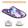 thumbnail image 3 of Balery Flying Butterflies Pantuflas de Casa de Felpa Silenciosas con Diseño Estampado, Zapatillas Cómodas Antideslizantes de Algodón para Interior-Large, 3 of 8