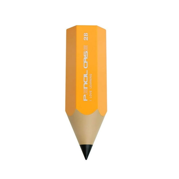 Students Pencil Shaped Pot Pen Holder Colorful Vase Pencil Container Desktop Accessory Stationery Storage Case