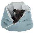 thumbnail image 1 of Cama Redonda para Perro Furhaven Aquamarina de Terciopelo Aterciopelado y Calmante, 1 of 10