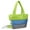 Green, variant on Pet Life ® 'Bubble-Poly' Tri-Colored Winter Insulated Fashion Designer Pet Dog Carrier