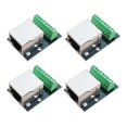 thumbnail image 1 of 4PCS RJ45 Ethernet Female Socket Connector Breakout Board,2.54mm Connector Board Shielded Network Ad, 1 of 5