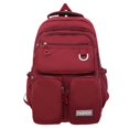 thumbnail image 1 of Casual Student Backpack Fashion School Bags Large Capacity for Vacations (Red), 1 of 10