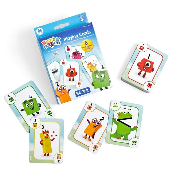 Juegos de cartas hand2mind Numberblocks para niños de 3 a 5 años