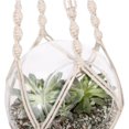 thumbnail image 4 of Colgador para plantas, paquete de 2 colgadores para plantas, colgadores para plantas de cuerda de algodón para interiores y exteriores, soportes para colgar plantas de 4 patas, planta colgan, 4 of 5