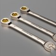 thumbnail image 3 of 1Pc Key Wrench Flexible Golden Ratchet Wrenches Torque Universal Spanners for Car Repair Tools Metric Hand Tool 8MM, 3 of 6