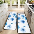 thumbnail image 4 of Kitchen Rugs Sets Of 2,Pioneer Flower Floral Print Pattern Anti Fatigue Kitchen Mat Rugs Non Slip Washable,Decorative Kitchen Floor Mats for Kitchen,Sink,Laundry,17"x47"+17"x47", 4 of 5