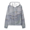 thumbnail image 4 of skpabo Zip Up Hoodies for Women Fashion Floral Print Sweatshirts Long Sleeve Hooded Pullover Top Soft Stretchable Comfortable Plus Size Outerwear with Pockets S-3XL, 4 of 6
