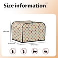 thumbnail image 4 of KLL Heart Polka Dot Print 4 Slice Toaster Dust Covers Kitchen Small Appliance Cover with 2 Pockets,Can hold Jam Spreader Knife & Toaster Tongs (12.4 x 10.6 x 8.2), 4 of 6