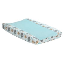 Bedtime Originals Jungle Fun Changing Pad Cover - Blue, Animals, Jungle, Safari