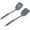 Gray, variant on Kiibsot Silicone Spatula Set of 2, Solid & Slotted Turner for Nonstick Cookware, Heat Resistant Rubber Kitchen Cooking Utensils for Flipping Fish Pancake Egg