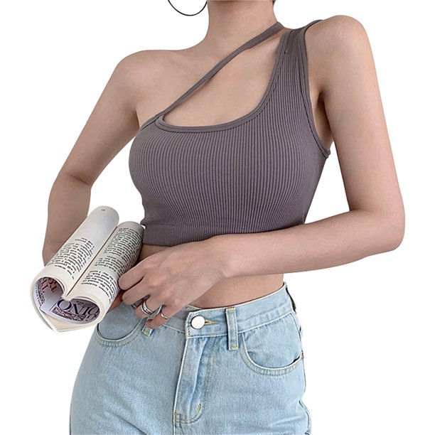 Txlixc Blusa sexy de ombligo para mujeres Txlixc moda