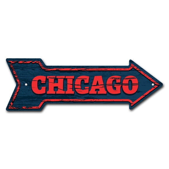 SignMission P-ARROW-999918 6 x 18 in. Wide Chicago Arrow Sign