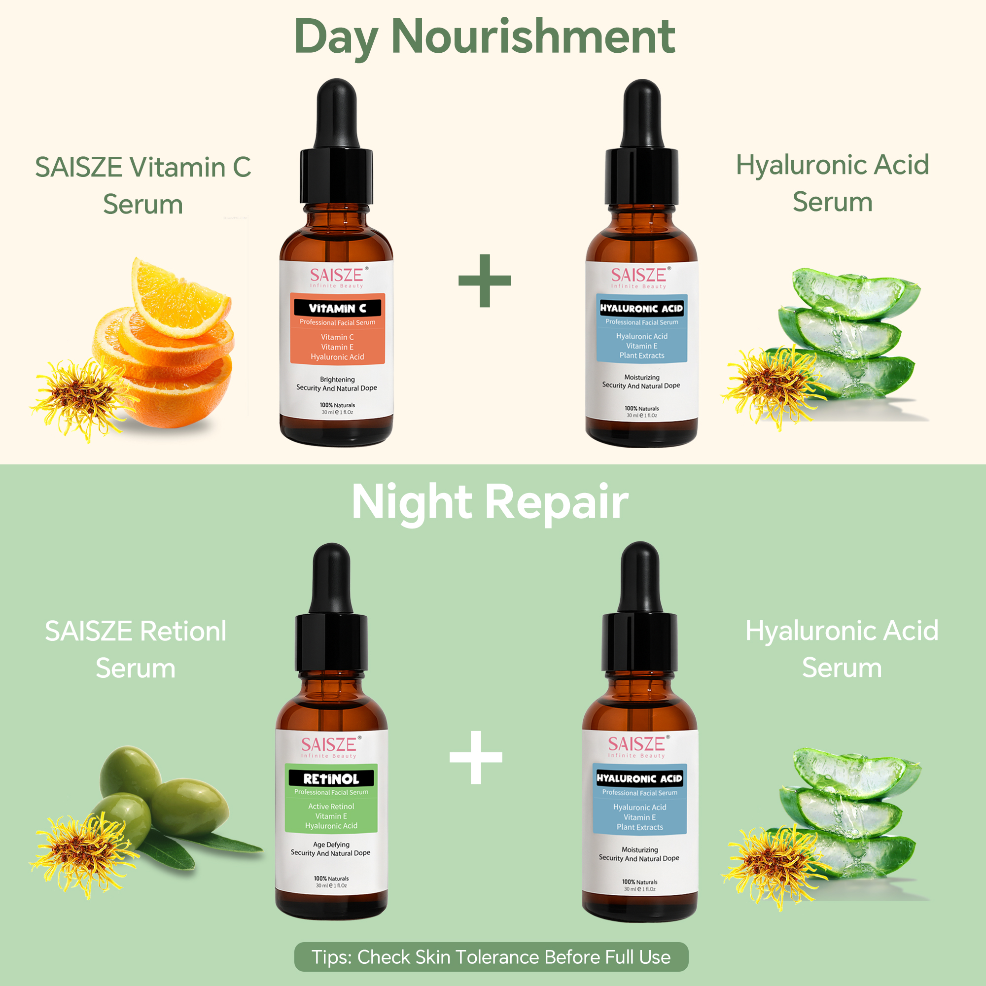 SAISZE Vitamin C Serum Kit Anti-Aging Set photo 7