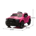 thumbnail image 6 of 24V 160W Officially Licensed Dodge RAM 2500 Design 2-seater Kids Ride On Truck,W/ Remote Control,W/2WD&4-Wheel Suspension,Storage Space&High Door Design,Built-in Music&Bluetooth,USB/MP3 Port for 3-6, 6 of 26