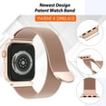 thumbnail image 2 of MRAIN-H Patented Milanese Loop Compatible with Apple Watch Band Series 9 8 7 6 5 4 3 Ultra 2 1 SE for Women Men, Magnetic Stainless Steel Clasp for iWatch Bands 41mm 40mm 38mm, 2 of 7