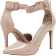 thumbnail image 2 of Oppointed-Ankle Women's Pointed Toe Ankle Strap D'Orsay High Heel Stiletto Pumps Shoes, 2 of 5