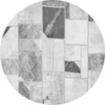 thumbnail image 1 of Ahgly Company Indoor Round Patchwork Gray Transitional Area Rugs, 7' Round, 1 of 4