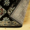 thumbnail image 4 of Mayfair Distressed Damask Indoor Area Rug by Blue Nile Nills - 5' x 8', Black, 4 of 5