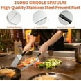 thumbnail image 3 of 29-Piece Professional Grill Tools Set - Heavy Duty Stainless Steel BBQ Accessories with Spatula, Scraper & Burger Press - Rustproof, Non-Slip - Perfect for Outdoor BBQ, Camping & Teppanyaki, 3 of 8