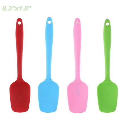 

Silicone Spatula Baking Tool Butter Cream Spatula Safe Kitchen Tools for Household Restaurant Small Red 1 Blue 1 Pink 1 Green 1