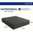 thumbnail image 2 of Colchón Memory Foam 20 cm con Gel Refrescante, Firmeza Media y Soporte Ergonómico, Colchón en Caja Matrimonial XL, 2 of 2
