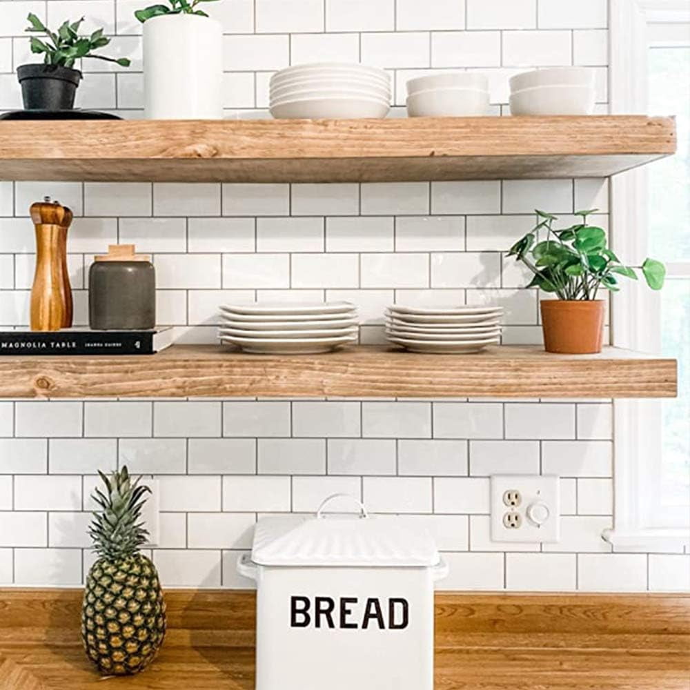 10-Sheet Peel and Stick Subway Tile, Stick-On Tiles Backsplash for Kitchen & Bathroom in White – Thicker Design