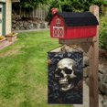thumbnail image 4 of Death Skull Gothic Art Black Garden Flag Outdoor House Flags 12 X 18 Inch Banner Yard Home Decoration, 4 of 6