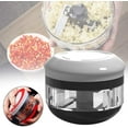 thumbnail image 2 of Mini Manual Vegetable Chopper Garlic Chopper Vegetable Chopper With Bowl Food Supplement Puree Machine, 2 of 5