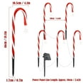 thumbnail image 6 of PULLIMORE Solar Candy Cane Stake Lights with 8 Modes – Warm White, Waterproof Christmas Outdoor Decoration(5PCS), 6 of 6