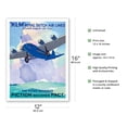 thumbnail image 2 of The Flying Dutchman Fiction becomes Fact KLM Royal Dutch Airlines - Vintage Airline Travel Poster by Jan Wijda c.1933 - Bamboo Fine Art 290gsm Paper (Unframed) 12x16in, 2 of 4