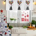 thumbnail image 6 of 2 Pack Valances for Windows, Cute Panda Window Valances for Living Room/Bedroom/Bathroom, Modern Abstract Oil Painting Love Heart Light Filtering Kitchen Curtain Valance Window Treatment 60"W x18" L, 6 of 9