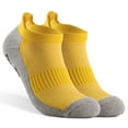 thumbnail image 2 of Penkiiy Socks for Men Men Women Low Canister Soccer Movement Take A Walk Breathable Socks Yellow Socks, 2 of 3