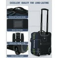 thumbnail image 4 of Gonex 16" Softside Carry On Luggage with Wheels, Water Repellent Rolling Underseater Suitcase, 4 of 8