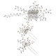 thumbnail image 1 of Elegant Wedding Hair Comb Made of Zinc Alloy for Bridal Decoration Silver Color One Size Fits All, 1 of 4