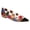 Black Multicolored Dots, variant on Women Pointed Toe Flats, Transparent PVC Slip On Shoes with Colorful Polka Dots, Low Heels for Casual Wear Size 4 Gold
