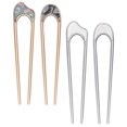 thumbnail image 2 of 4 piezas de cabello metal horquilla en forma de U, 2 of 3