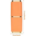 thumbnail image 2 of KAIYANG Paquete de 2 cajas de almacenamiento de cepillos de dientes de viaje, vaso de plástico portátil para cepillos de dientes naranja, verde oscuro COLOR 1, 2 of 5
