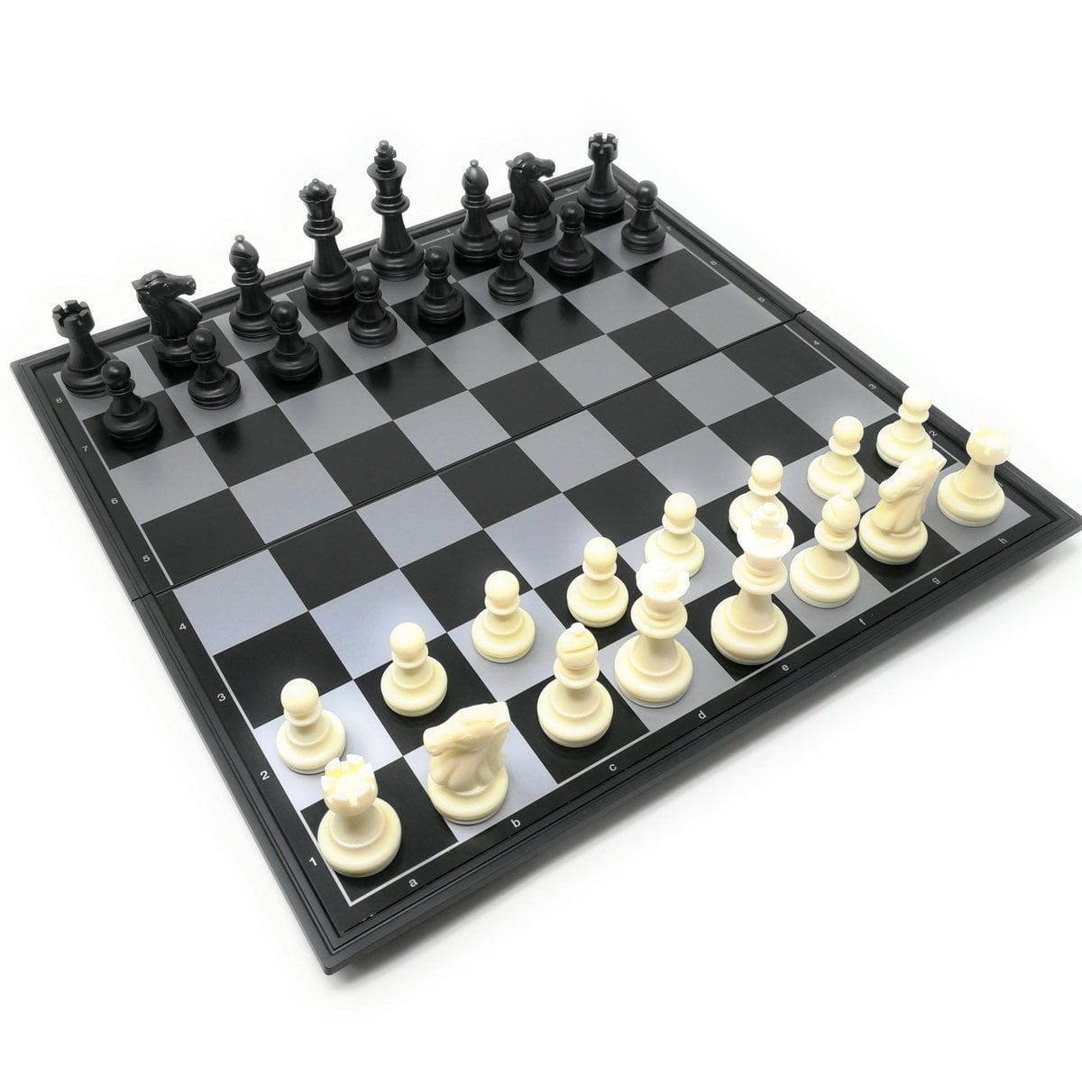 THY COLLECTIBLES Magnetic Portable Holding Travel Chess Set Classic Black /& W...