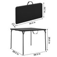 thumbnail image 4 of COSCO XL 38.5" Fold-in-Half Card Table w/ Handle, Black, Indoor & Outdoor, Portable, Wheelchair Accessible, Camping, Tailgating, & Crafting Folding Table, 4 of 8