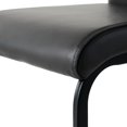 thumbnail image 3 of Modern Charcoal Pu Bedroom Chair Of 2 - Ergonomic Design With Metal Legs, Thick Sponge Seat, Waterproof And For Living Room, Kitchen, Dining 250lb Max Load Upholstered Kitchen (2). Style Bedroom,, 3 of 7