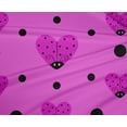 thumbnail image 5 of oneOone Tissu Polyester Spandex Rose Fuchsia Kawai Matériel de Robe Tissu Imprimé Tissu au Mètre 56 Pouces de Large, 5 of 5