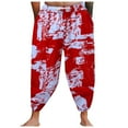 thumbnail image 2 of XINPING Men Shorts Slim Fit Floral Swim Trunks Quick Dry 4th Of July Swim Trunks with Pockets Anti-Chafe Swimwear Bathing Suits, 2 of 8
