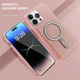 thumbnail image 2 of Jiahe Cover for iPhone 12 Pro Max, Case with Magnetic Invisible Stand,Compatible with MagSafe,Slim Shockproof Anti-Scratch Protective Ring Holder Case Cover, pink, 2 of 7