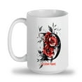 thumbnail image 2 of Monogrammed Floral Mug with Letter D, Personalized Ceramic Coffee Cup 11oz 15oz with Name Initial, Great for Women, Mom, Daughter, Daily Use or Casual Gatherings, 2 of 6