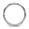 thumbnail image 2 of Solid 925 Sterling Silver Stackable Multi color Enameled Ring Eternity Band Size 8, 2 of 6