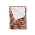 thumbnail image 2 of Geometric Soft Flannel Fleece Throw Blanket, Abstract Anise Stars Pattern in Warm Retro Colors with Dots Geometric Design, Cozy Plush for Indoor and Outdoor Use, 50" x 60", Multicolor, by Ambesonne, 2 of 5