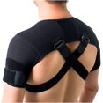 thumbnail image 2 of 7K-Foam Double Shoulder Brace Adjustable Sports Shoulder Support Belt Back Pain Relief Double Bandage Cross Compression (Size : X-Large), 2 of 6